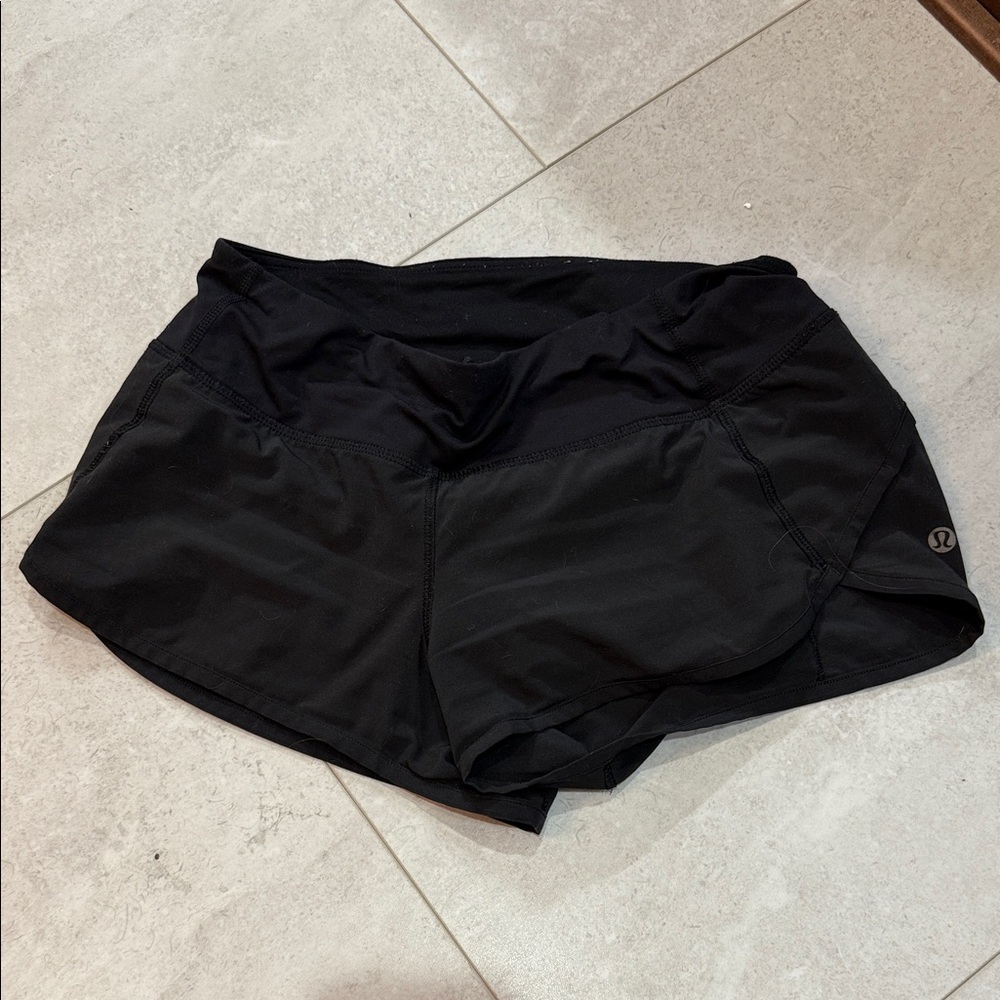 lululemon athletica Women's Jet Black Athletic Shorts